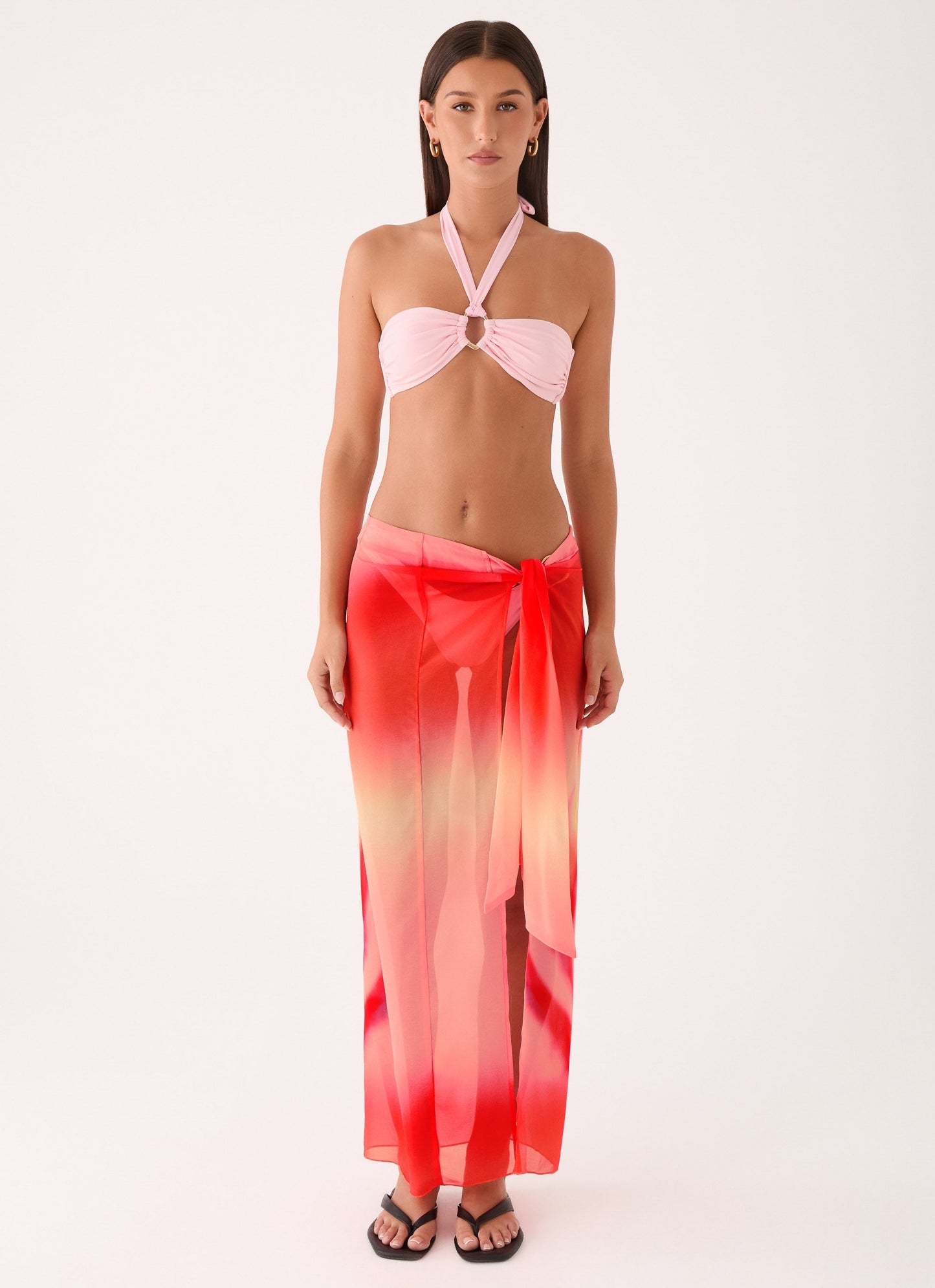 Low Tide Sarong Maxi Skirt - Sunburnt Petal